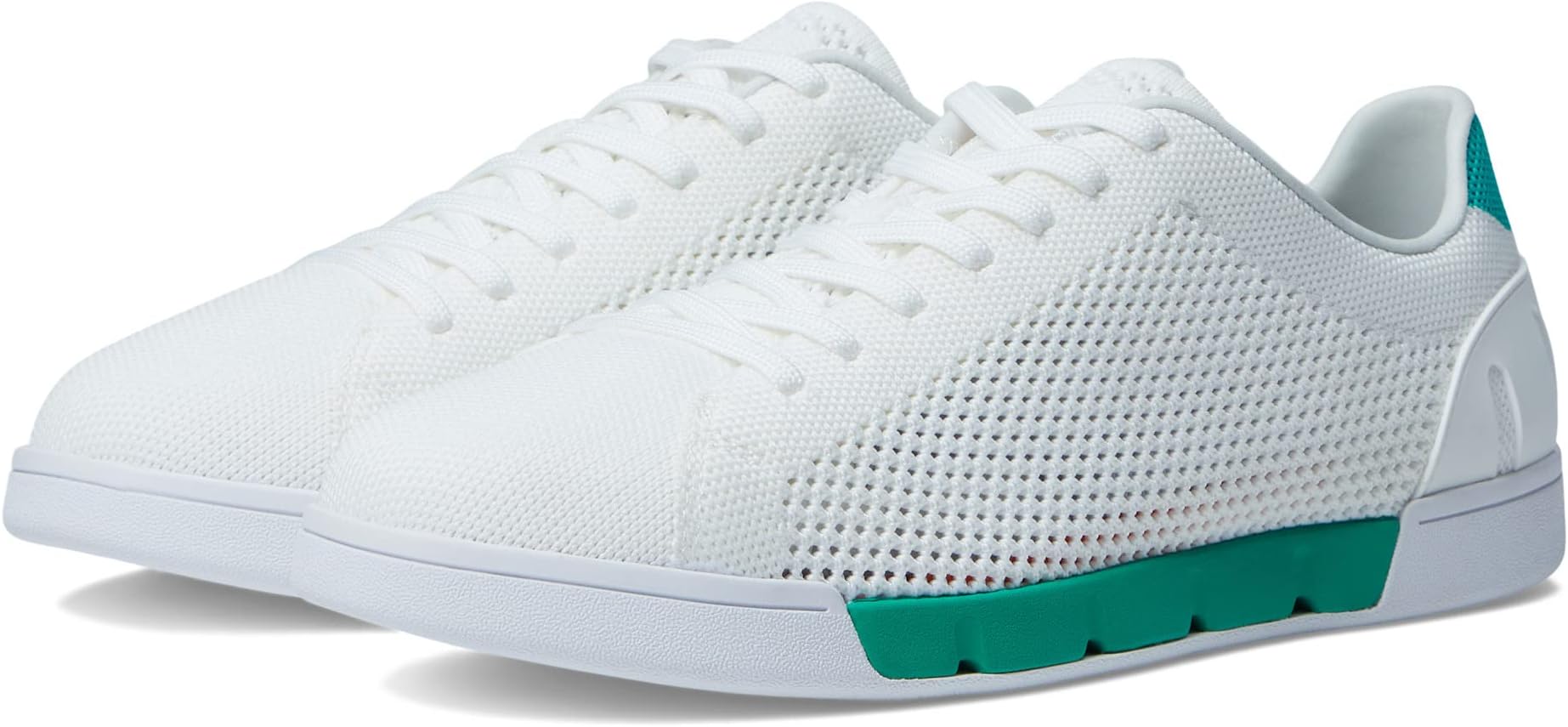 

Кроссовки Breeze Tennis Knit Sneakers SWIMS, цвет White/Grass Green