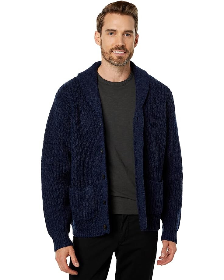 

Свитер L.L.Bean Classic Raggwool Cardigan Regular, цвет Nautical Navy