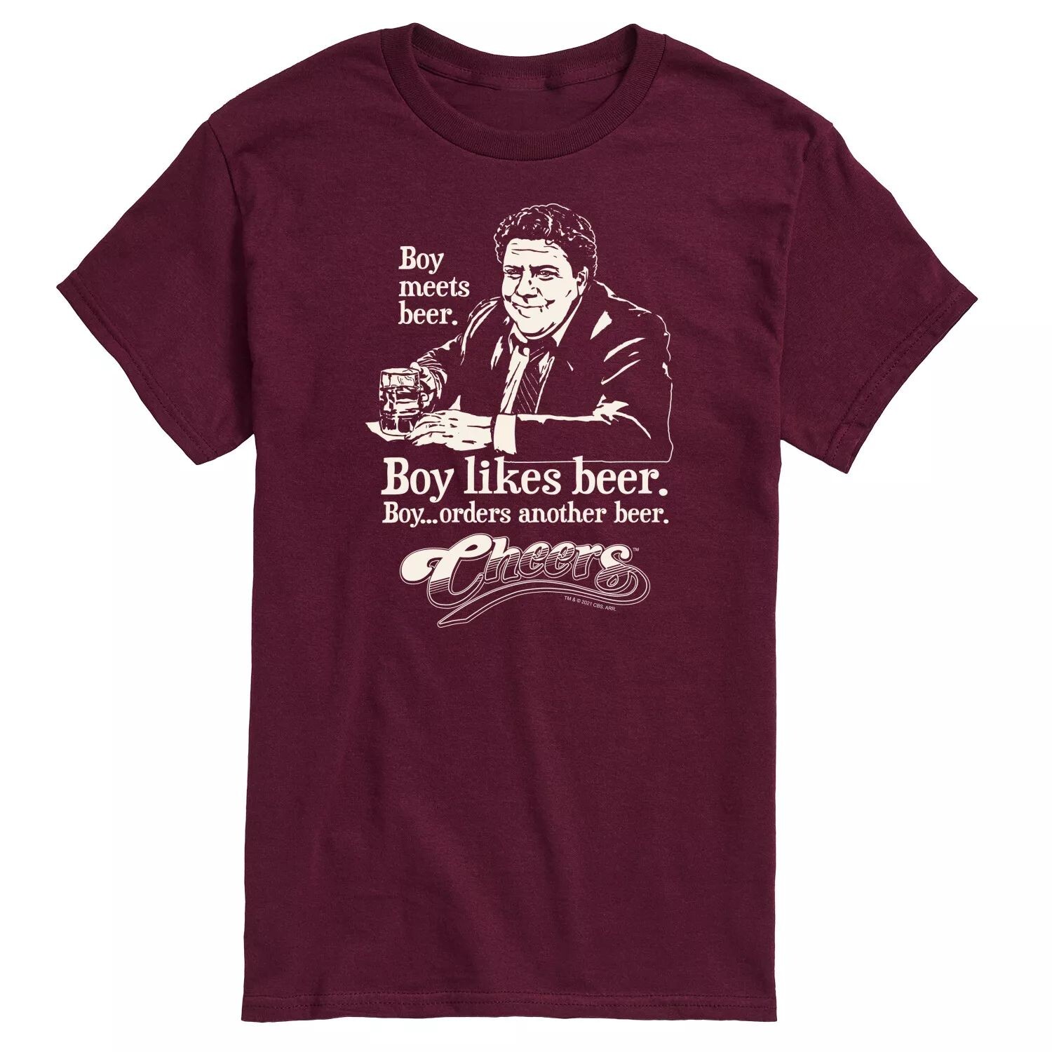 

Мужская футболка Cheers Boy Meets Beer Licensed Character