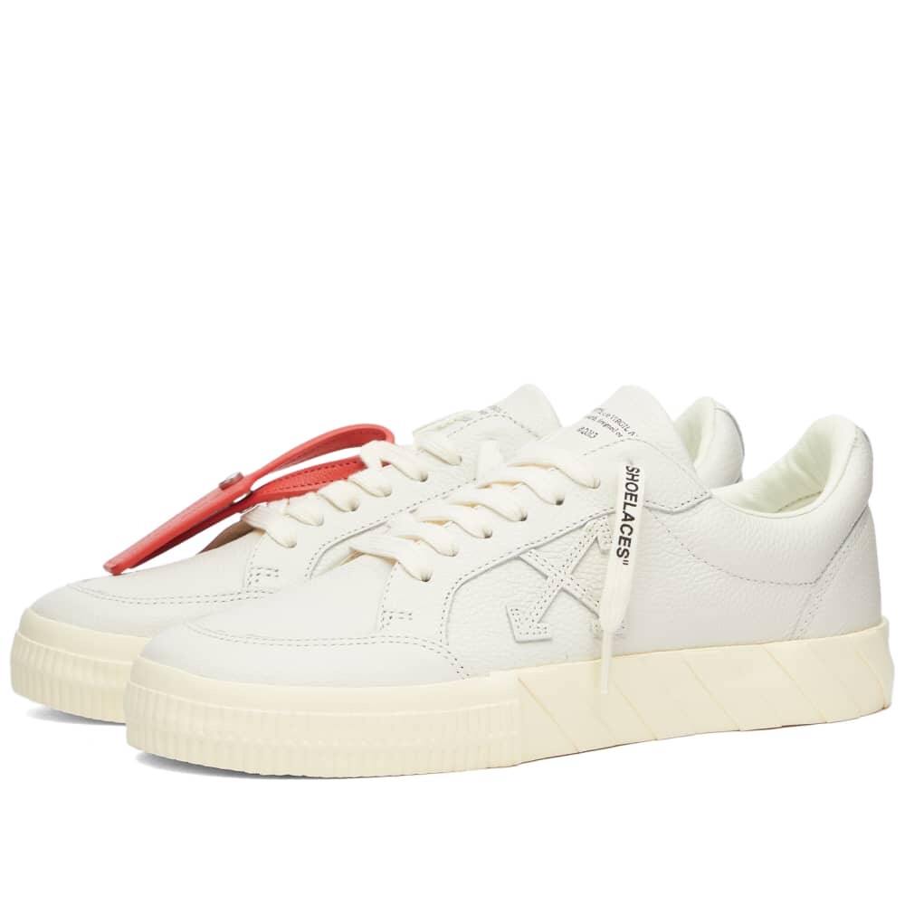 

Off-White низкие кроссовки из вулканизированной телячьей кожи, бежевый