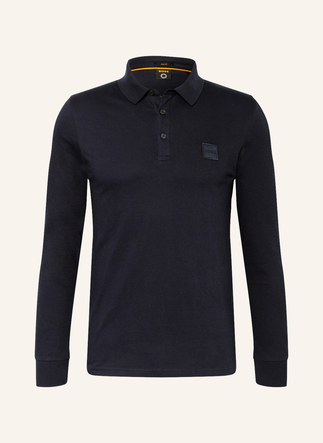 

Рубашка поло BOSS Piqué PASSERBY Slim Fit, темно-синий