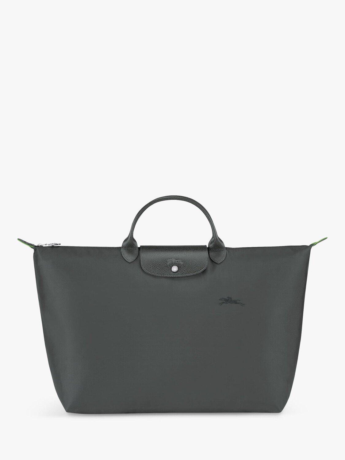 

Большая дорожная сумка Le Pliage из переработанной парусины зеленого цвета Longchamp, графит