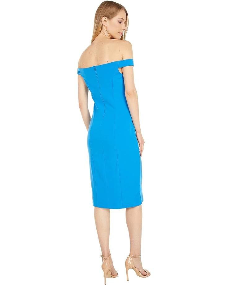 

Платье MARINA Stretch Crepe Off Shoulder, цвет Lapis