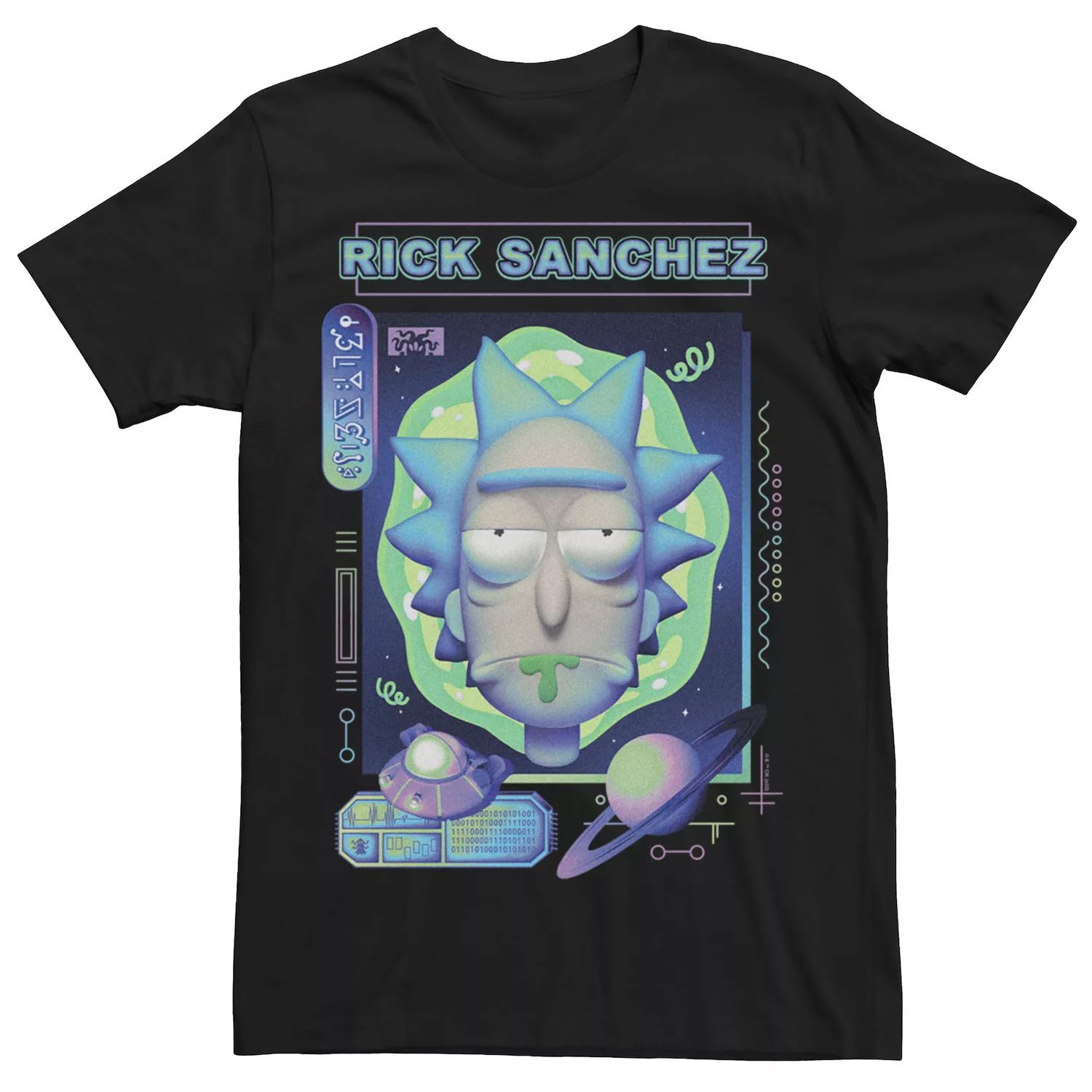 Мужская футболка с большим лицом «Рик и Морти Санчес» Licensed Character рюкзак рик санчес зеленый 8