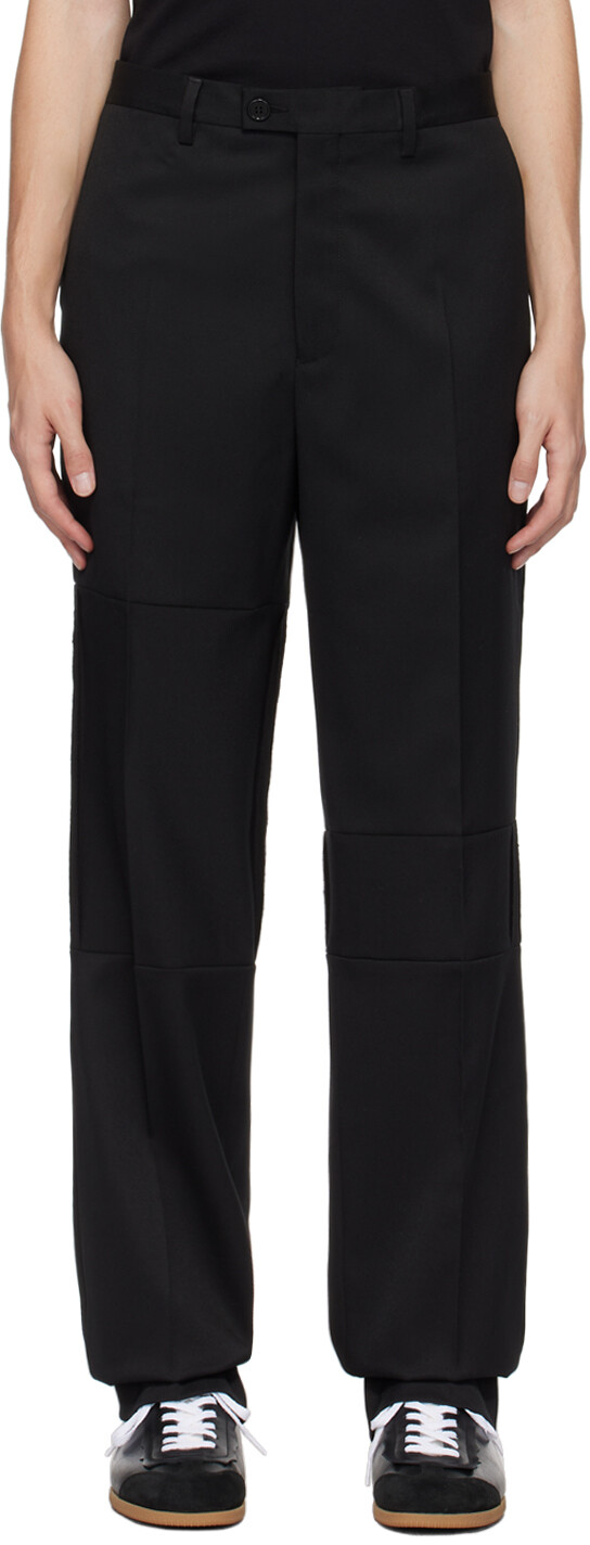 

Черные брюки со вставками MM6 Maison Margiela, Черный