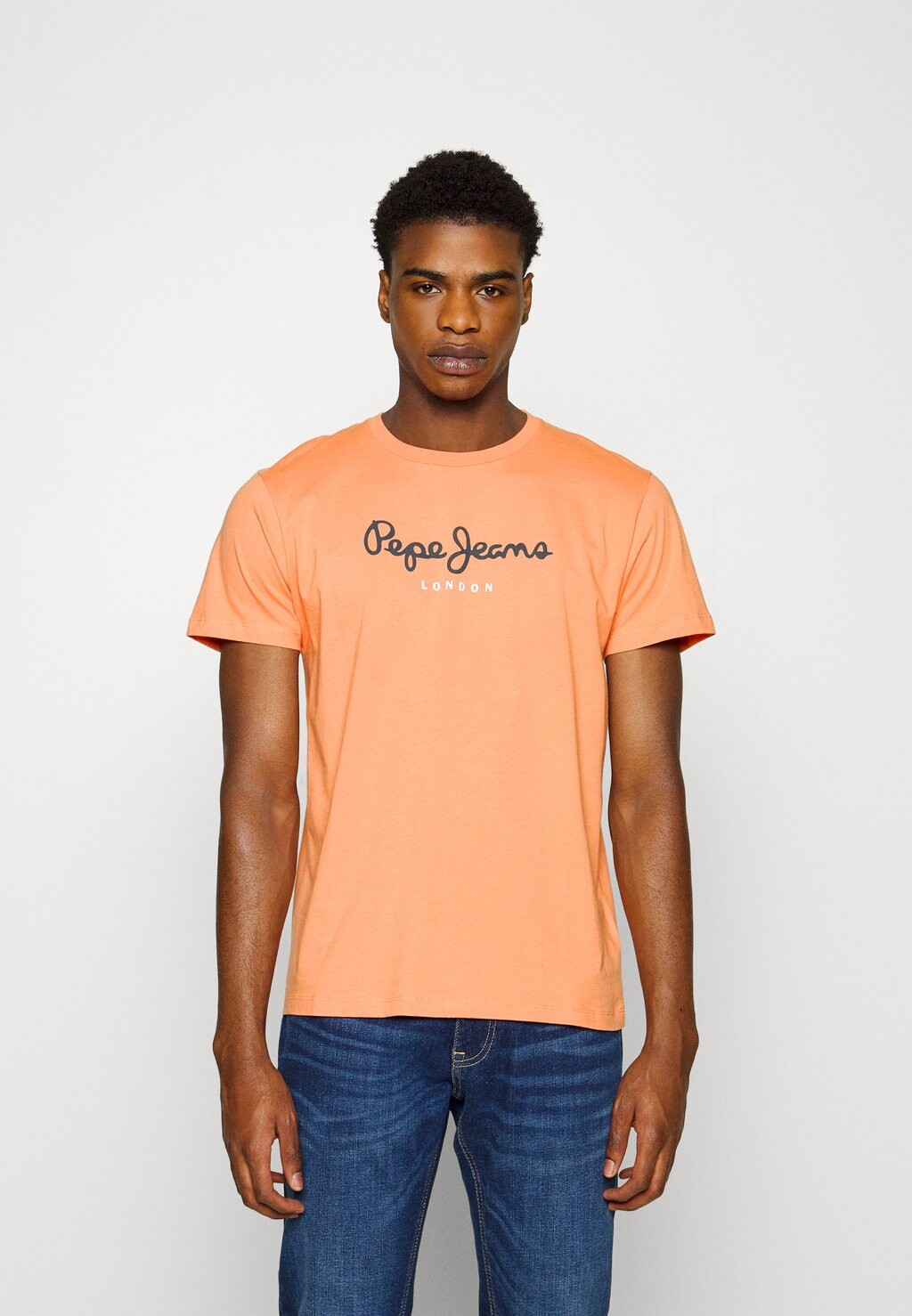 

Футболка с принтом Pepe Jeans, оранжевый