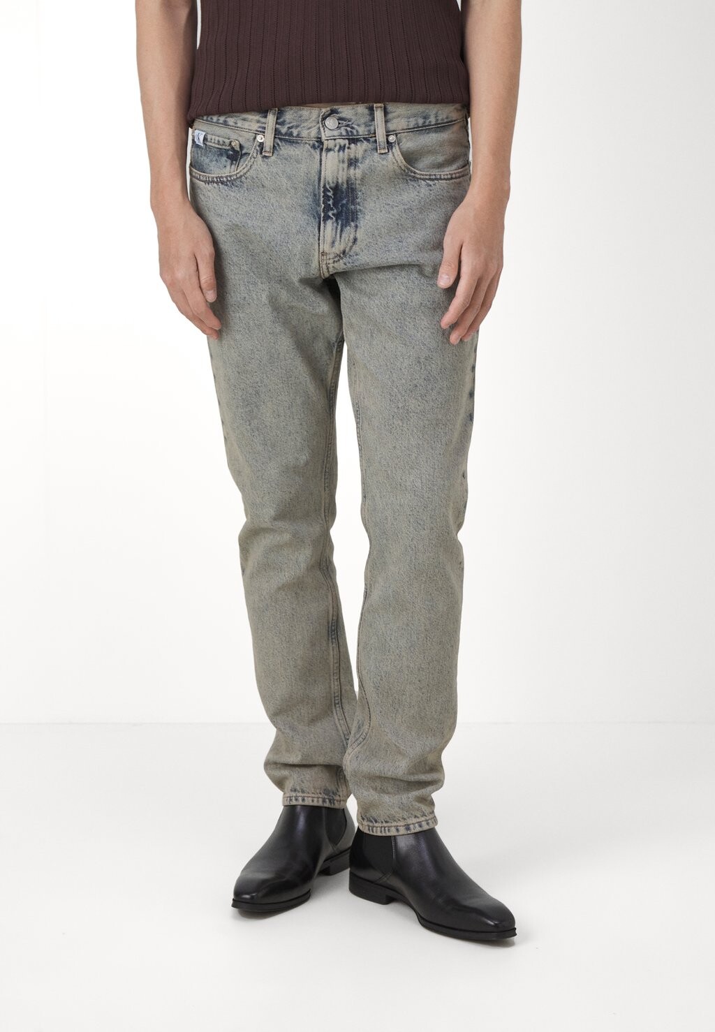 

Джинсы с прямыми штанинами STRAIGHT Calvin Klein Jeans, синий деним