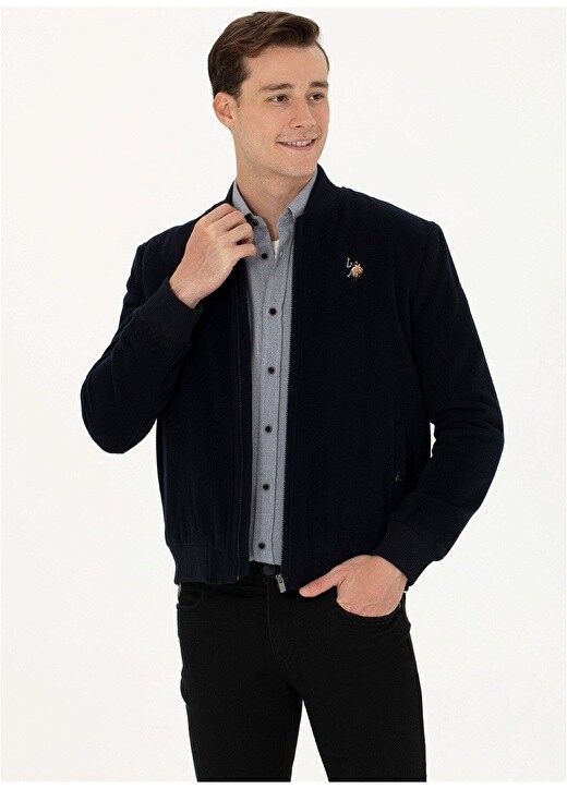 

Темно-синее мужское пальто U.S. Polo Assn., Синий