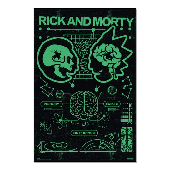 Постер «Рик И Морти» «Никто Не Существует» Цель Inna marka постер рик и морти мозги