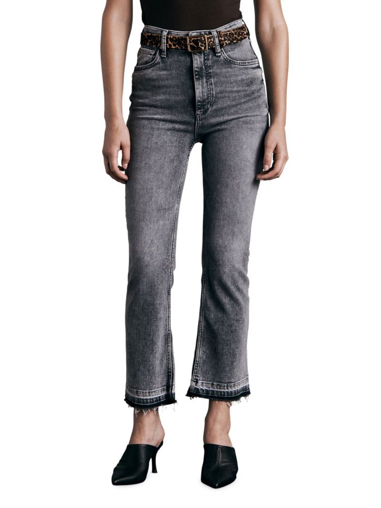 цена Расклешенные джинсы Casey с высокой посадкой Rag & Bone, цвет Harley
