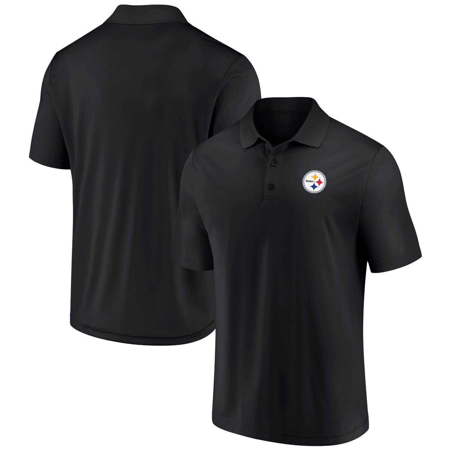 

Мужское фирменное черное поло Fanatics Pittsburgh Steelers Winning Streak