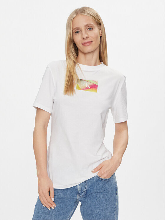 

Футболка узкого кроя Calvin Klein, белый