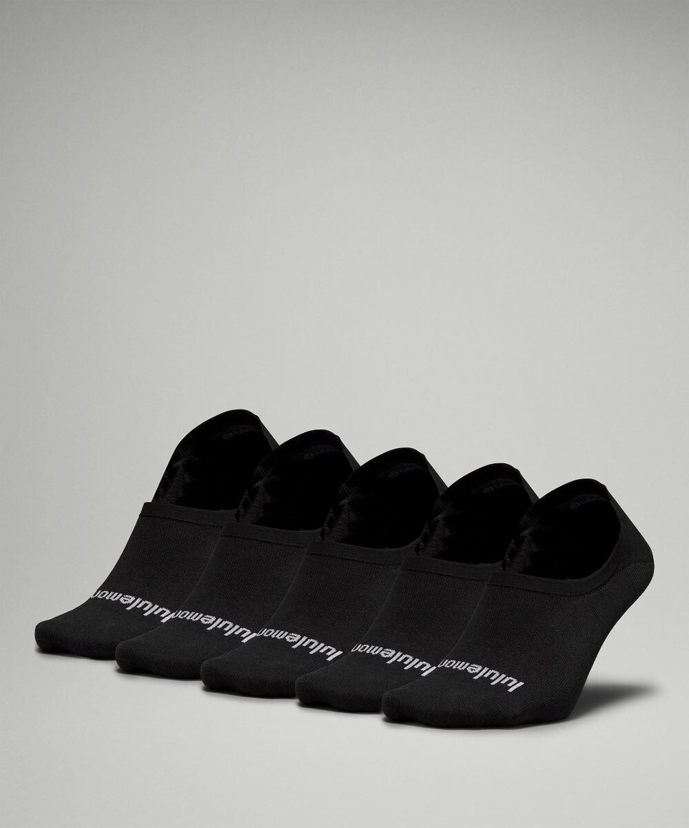 

Мужские носки-невидимки Daily Stride Comfort No-Show 5 шт Lululemon, черный