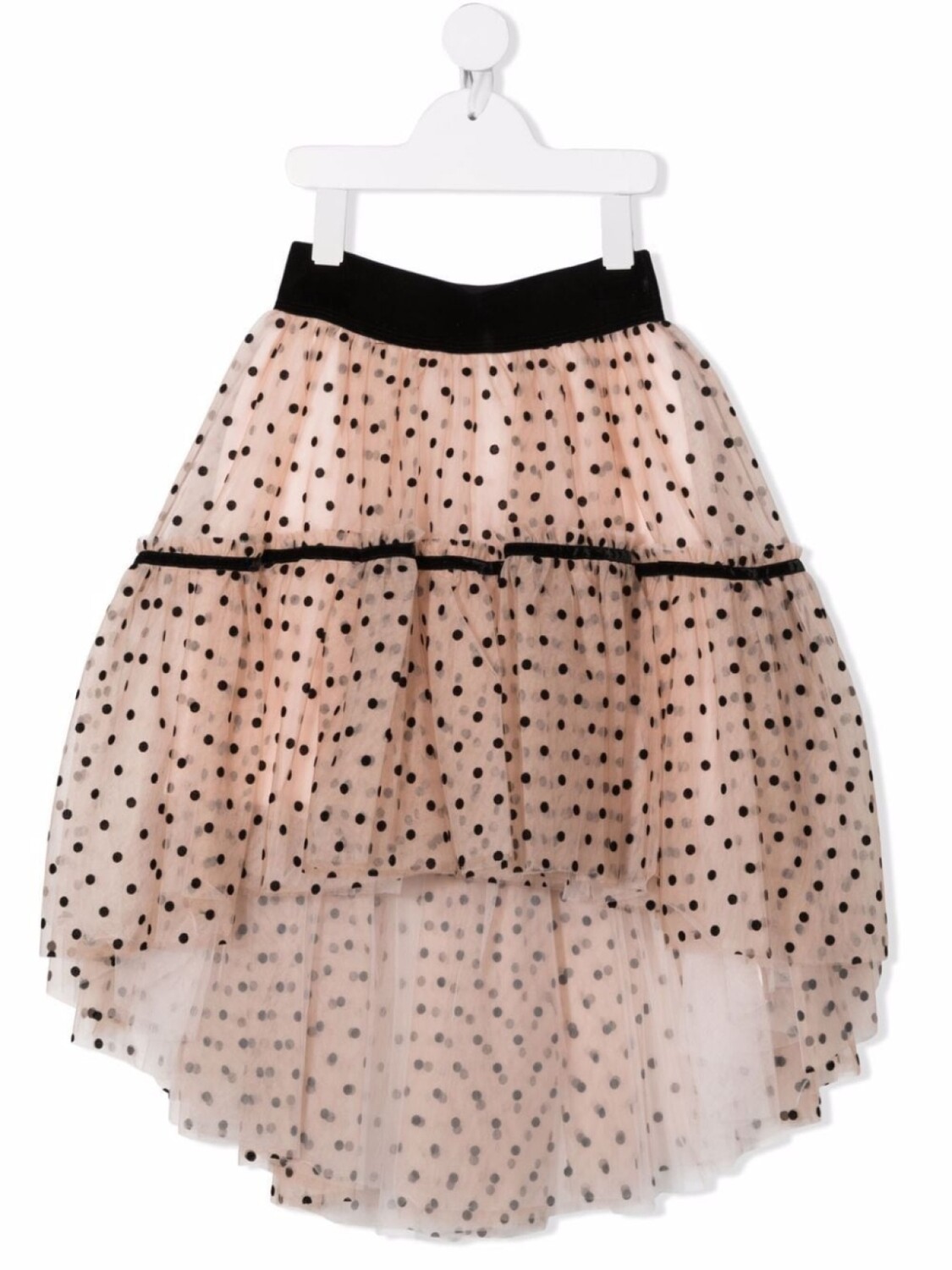 

Monnalisa юбка из тюля в горох, розовый
