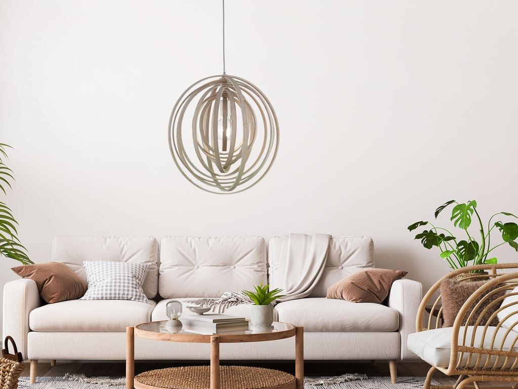 

[T] Trio Lights - Design Round Design Подвесной светильник I Подвесной светильник I Подвесной светильник I Подвесной светильник I Подвесной светильник I Лампа I Светильник из белого дерева - Расположение I Гостиная I Спальня - Круглый - Светодио...