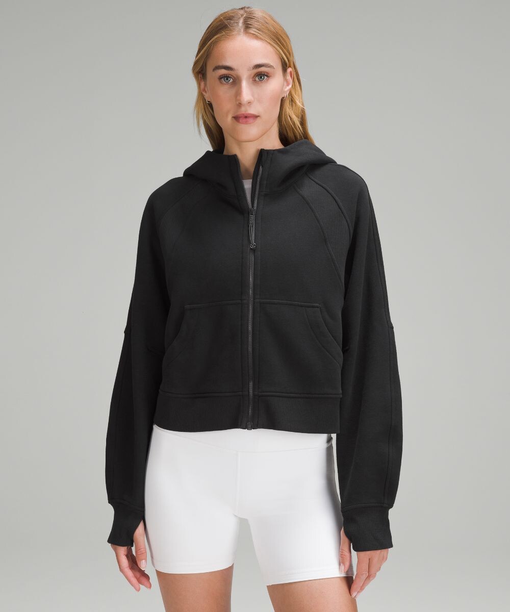 

Толстовка Scuba Oversized с молнией во всю длину Lululemon, черный