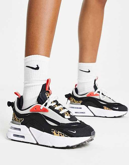 

Черные и леопардовые кроссовки Nike Air Max Furyosa