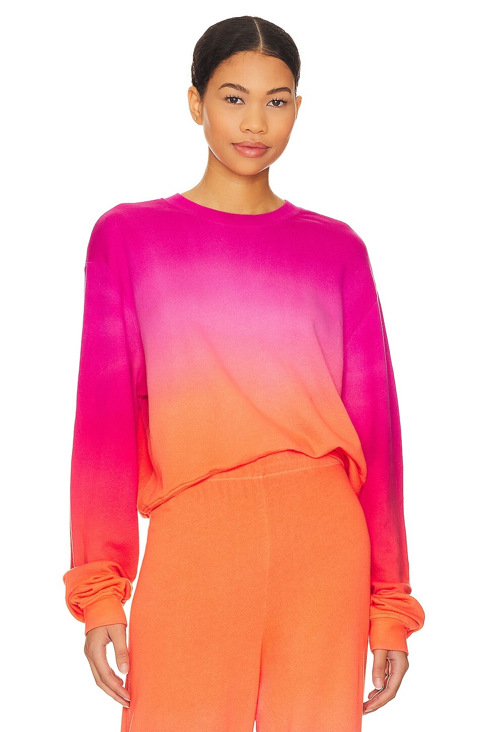 

Толстовка Michael Lauren Exon Drop Shoulder Crop, цвет Sunset Sorbet
