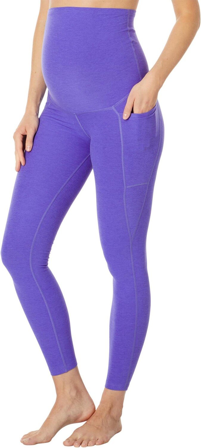 

Леггинсы Beyond Yoga Maternity Spacedye Out of Pocket High-Waisted Midi Leggings, цвет Ultra Violet Heather