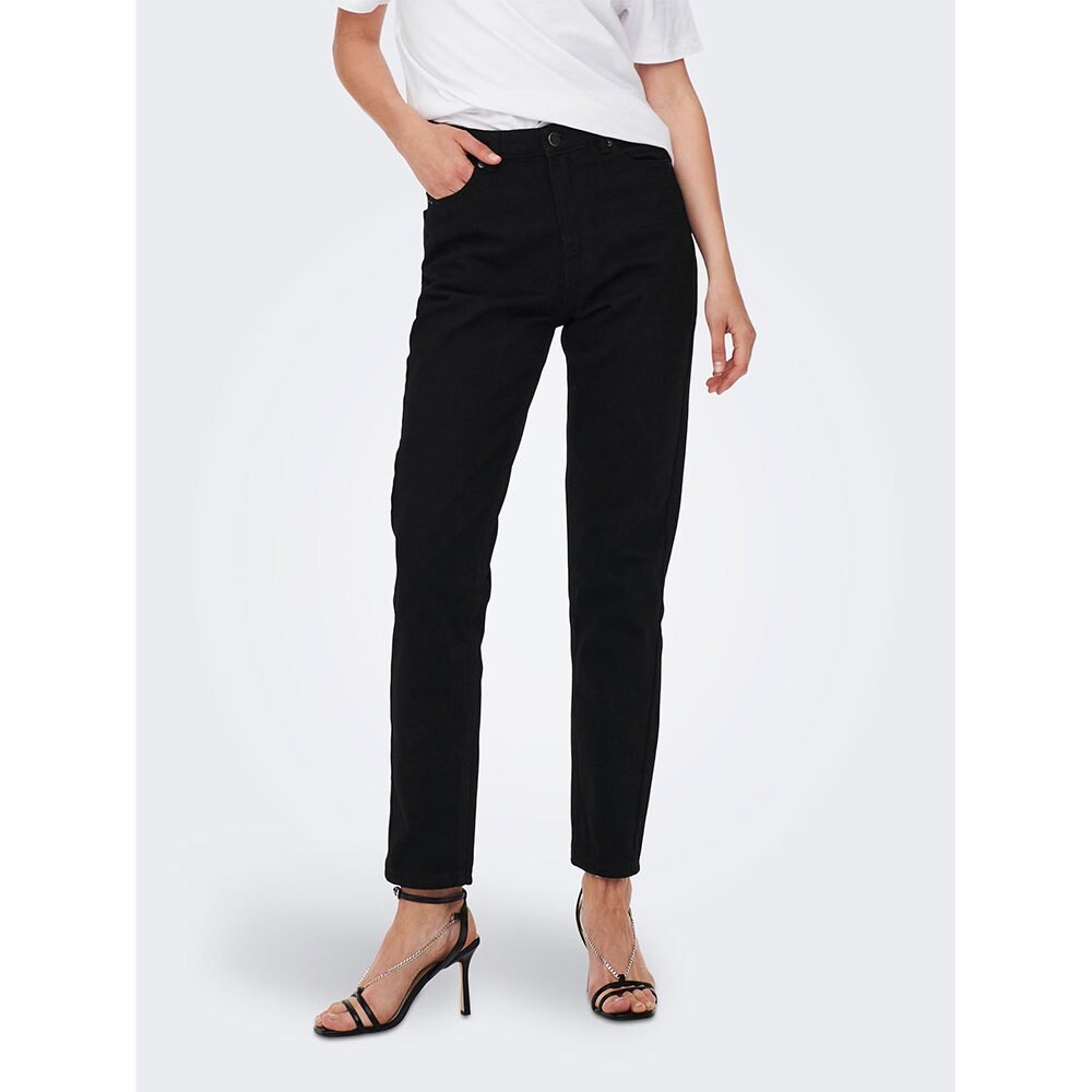 

Джинсы Only Jagger Mom Ankle High Waist, черный