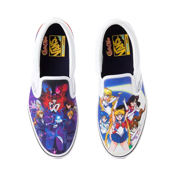

Туфли для скейтбординга Vans x Sailor Moon без шнуровки ComfyCush, мультиколор