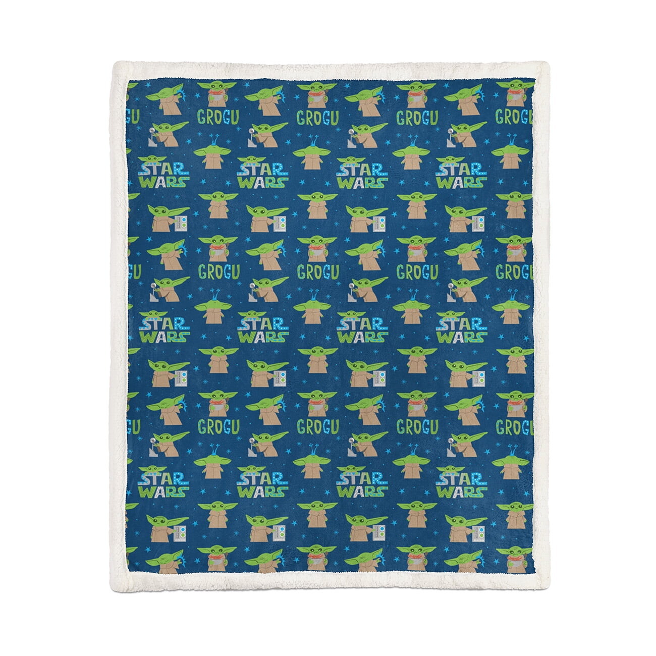 

Одеяло Baby Yoda Starry Child Sherpa Star Wars, синий