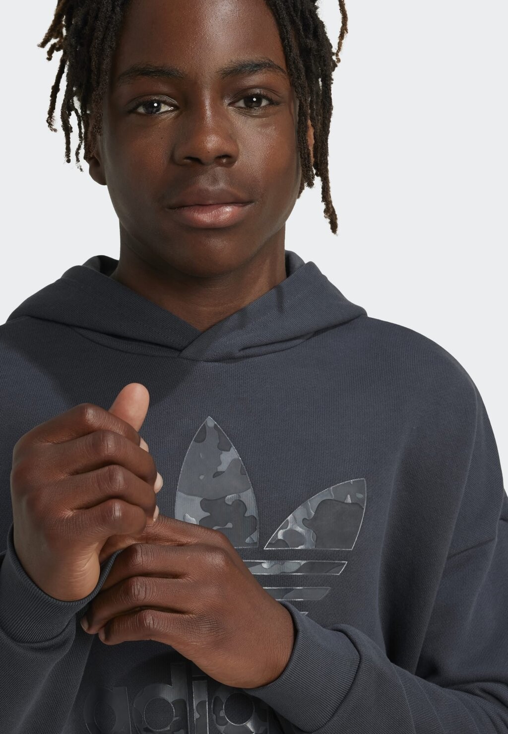 

Толстовка с капюшоном adidas Originals, темно-серый
