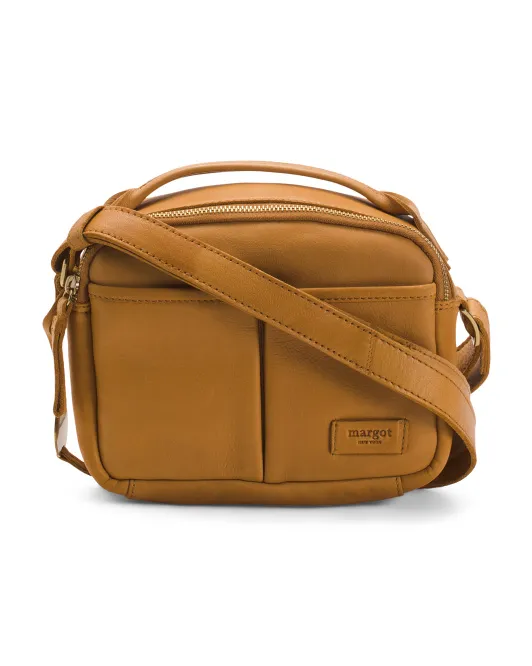 

Кожаное плечо через плечо Vivi Camera Margot, цвет Tan