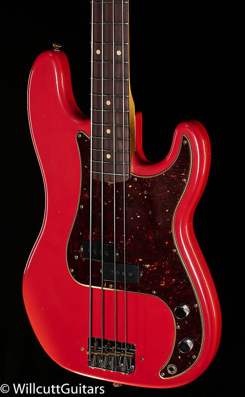

Басс гитара Fender Custom Shop Pino Palladino Signature Precision Bass Rosewood Fingerboard Fiesta Red over Desert Sand