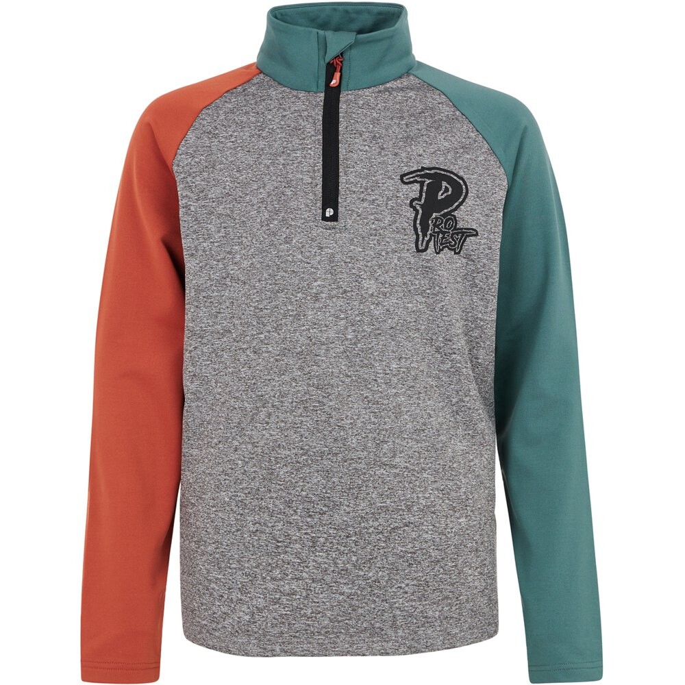 

Футболка с длинным рукавом Protest Prtvalki Half Zip, серый