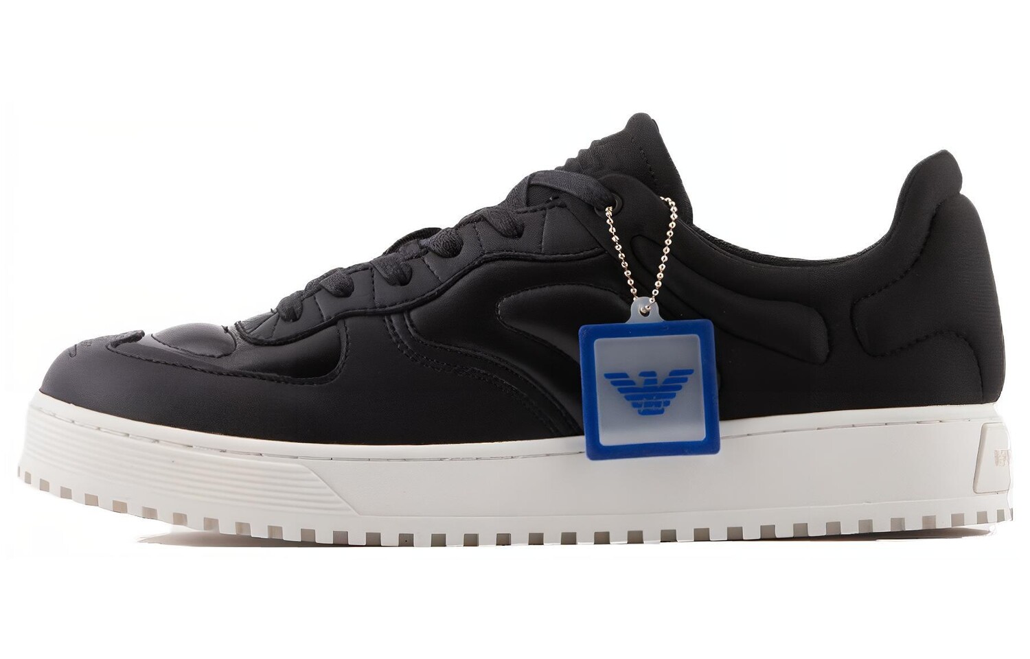 

Кроссовки EMPORIO ARMANI Quilted Hybrid Lace-up Sneakers, черный