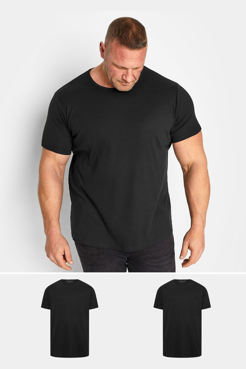 

Термофутболки 2 шт в упаковке Badrhino Big & Tall, черный