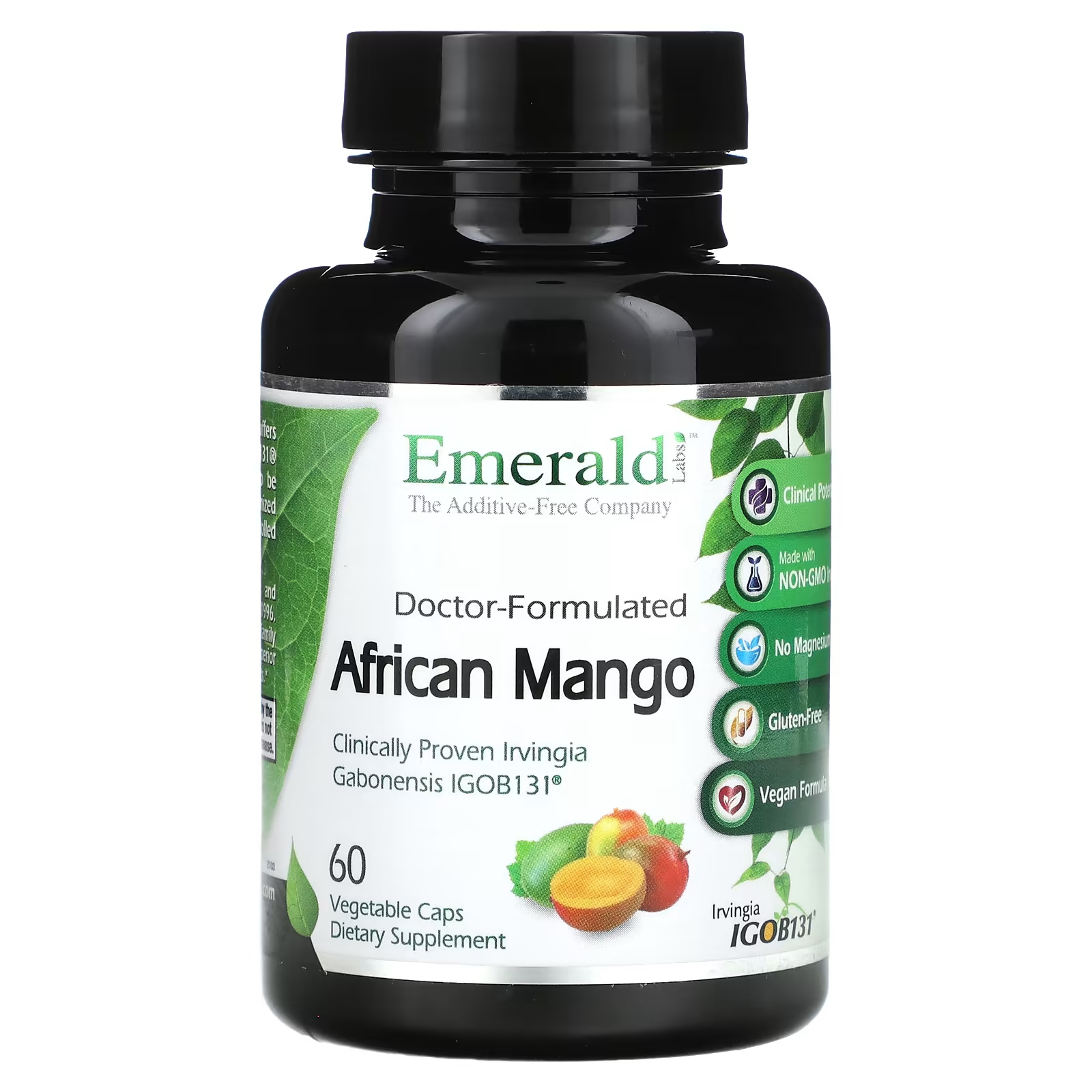 Пищевая добавка Emerald Laboratories African Mango, 60 растительных капсул пищевая добавка emerald laboratories здоровье сердечных артерий и вен 90 растительных капсул