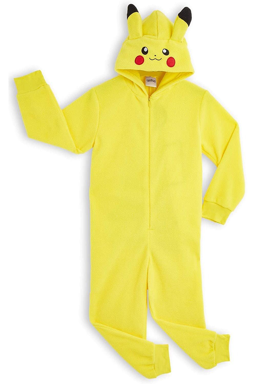 Комбинезон с 3D-капюшоном Pokemon, желтый белая футболка для мальчиков и девочек с изображением животных цифр и цветов на день рождения детская летняя милая забавная одежда одежда