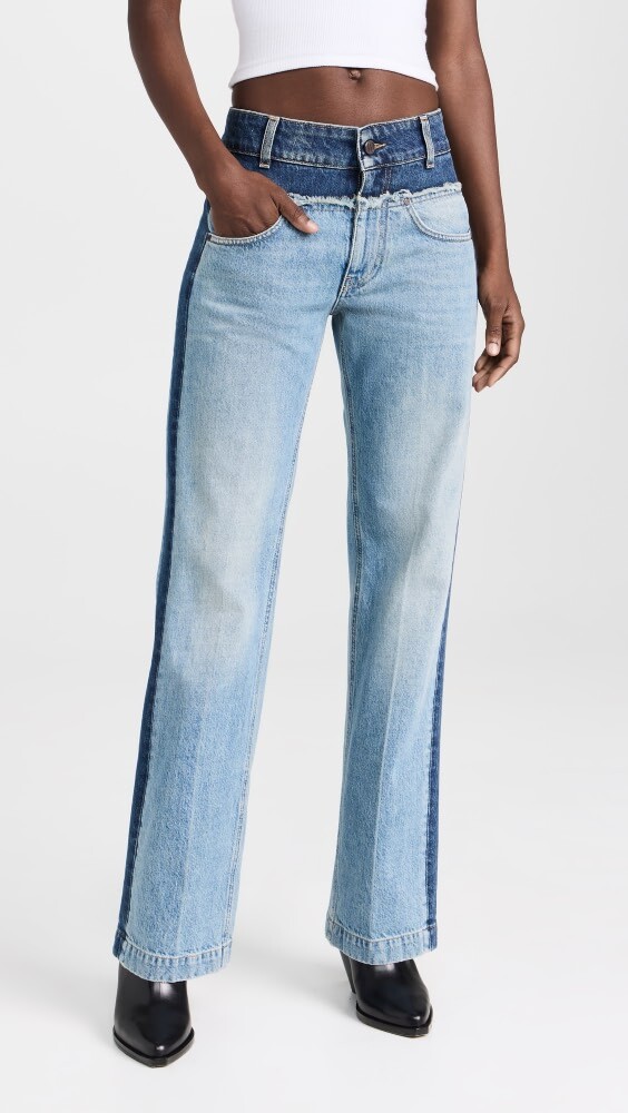 

Джинсы Stella McCartney Paneled Blue Denim, синий