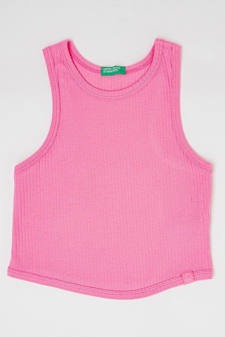 

Укороченный топ в рубчик United Colors Of Benetton, розовый