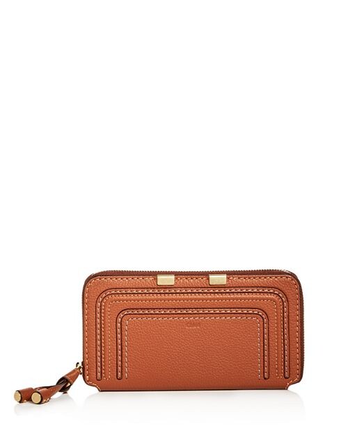 

Кожаный кошелек Marcie Continental Chloe, цвет Tan/Beige