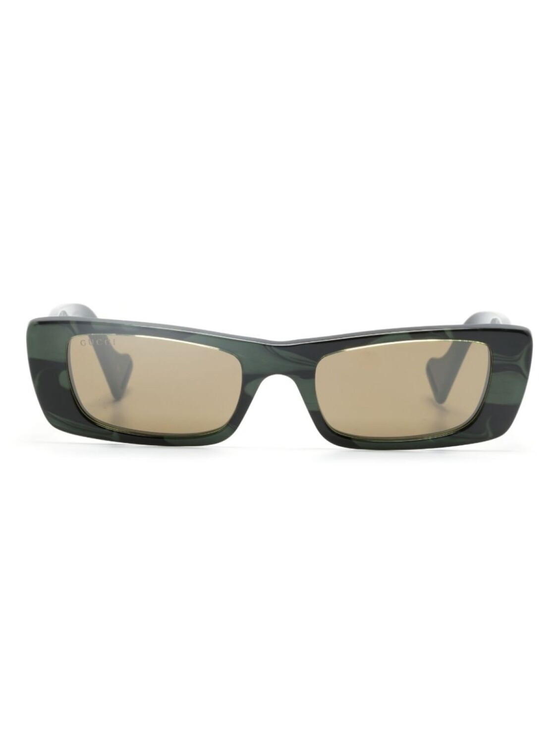 

Gucci Eyewear солнцезащитные очки в прямоугольной оправе с логотипом, зеленый