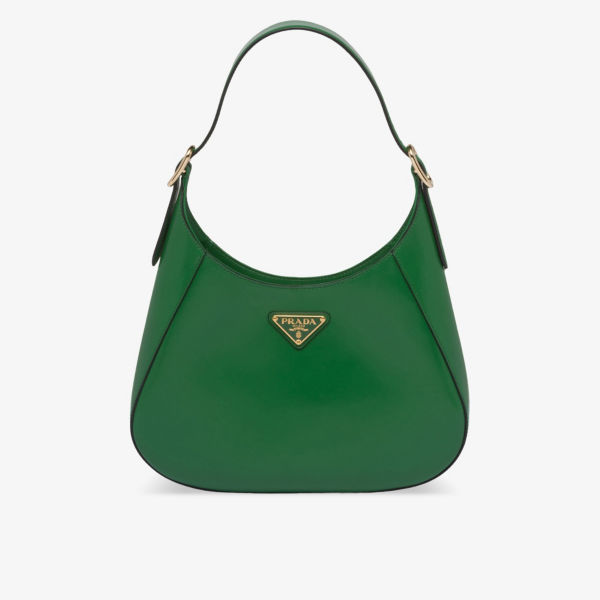 Кожаная сумка через плечо Cleo Prada, зеленый