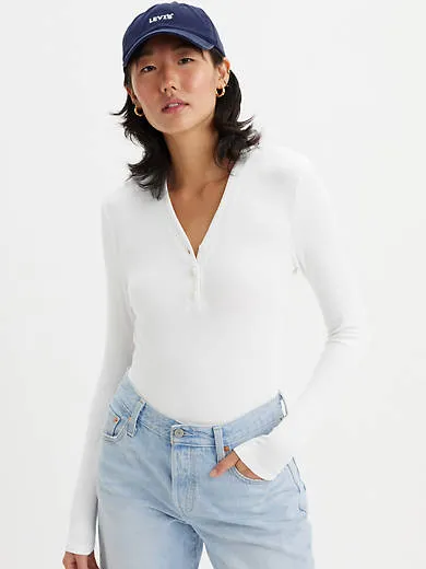

Мечтательная рубашка на хенли Levi's, белый