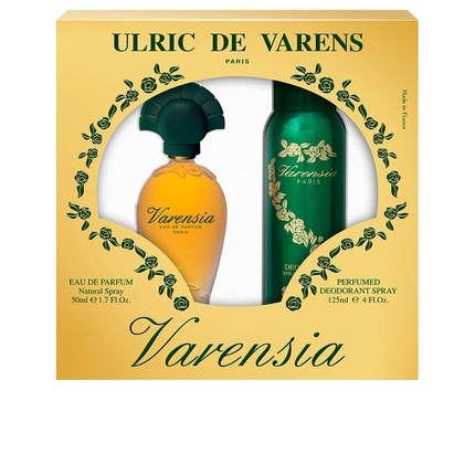 

Ulric De Varens Eau De Parfum для женщин Земляной фруктовый цветочный аромат Цветок лотоса Гвоздика Малина Ваниль 1,7 жидких унций + 4 жидких унции Дезодорант-спрей, Varensia