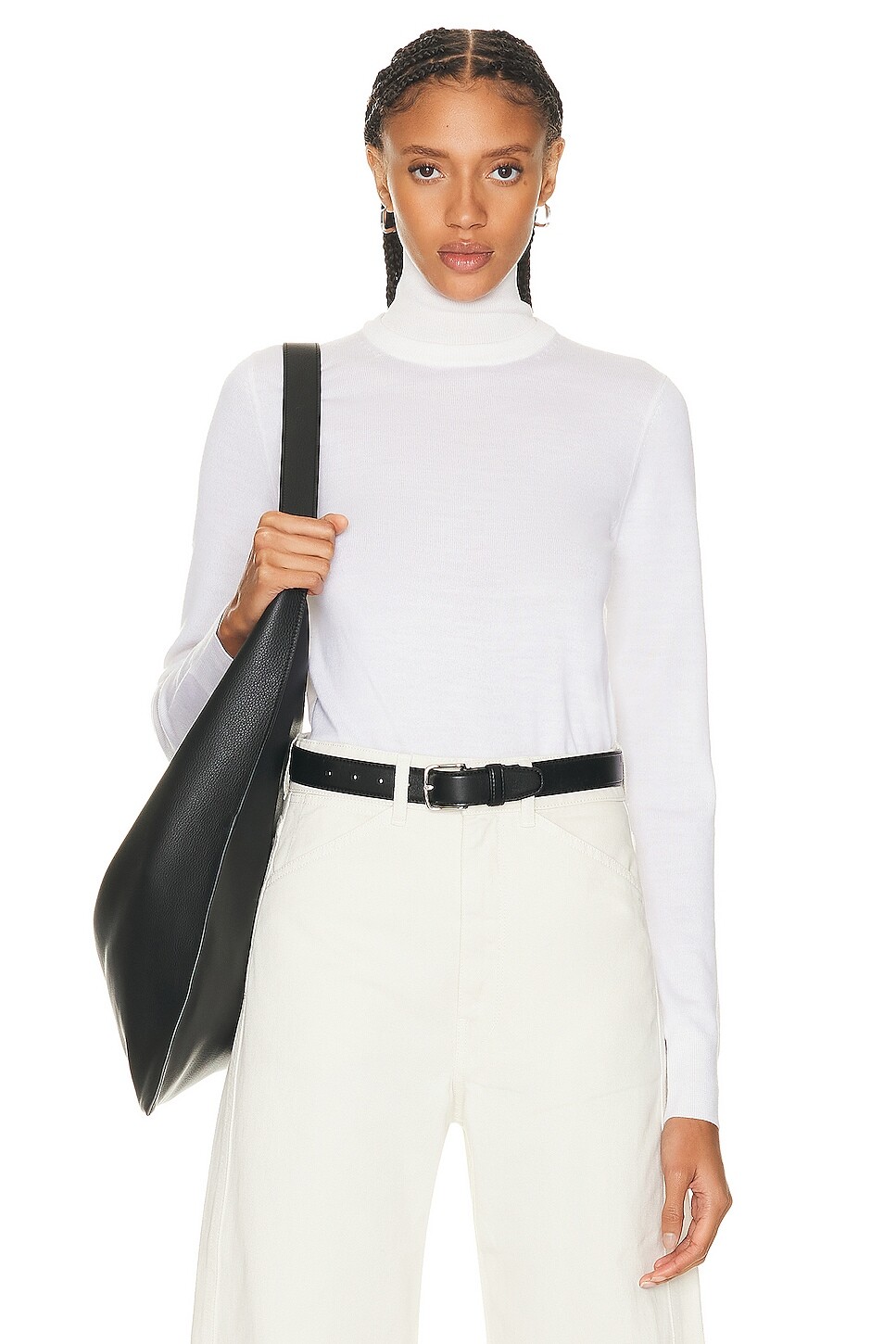 

Свитер Toteme Two Tone Turtleneck Knit, кремовый, Бежевый