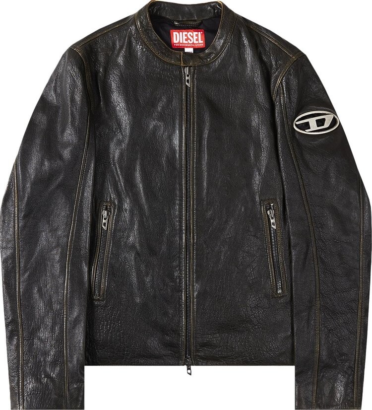 

Куртка Diesel L-Cobbe Moto Leather 'Black', черный