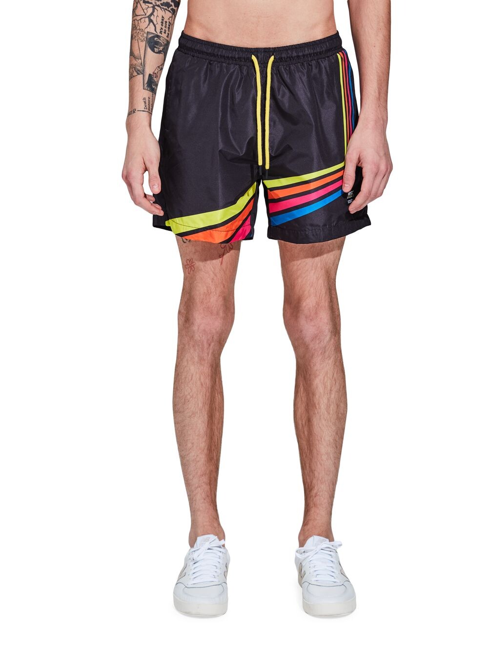 

Разноцветные плавки Zack в полоску Wesc, черный