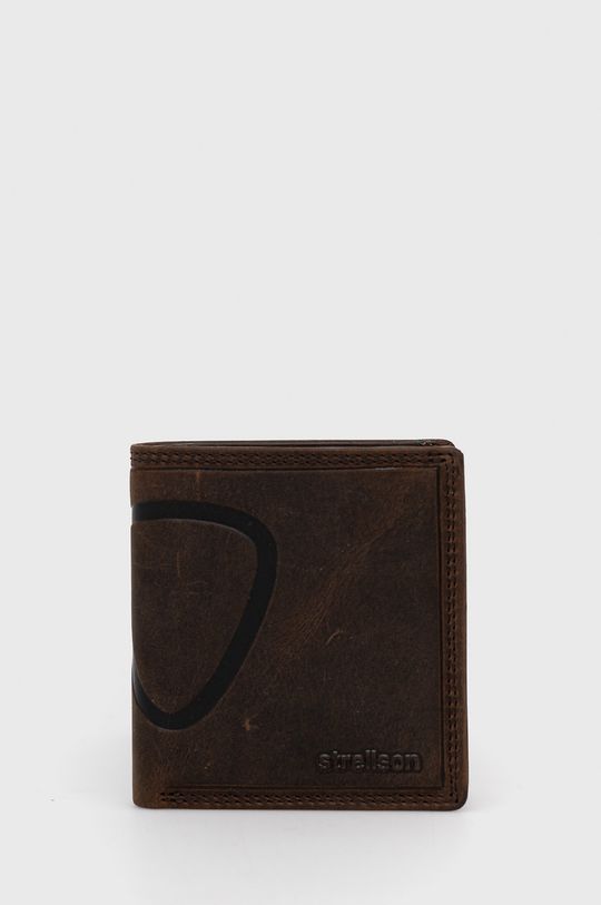 Кожаный кошелек Strellson, коричневый