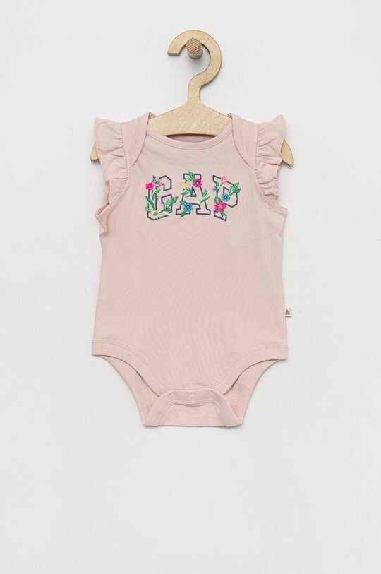 

Хлопковое детское боди GAP, розовый