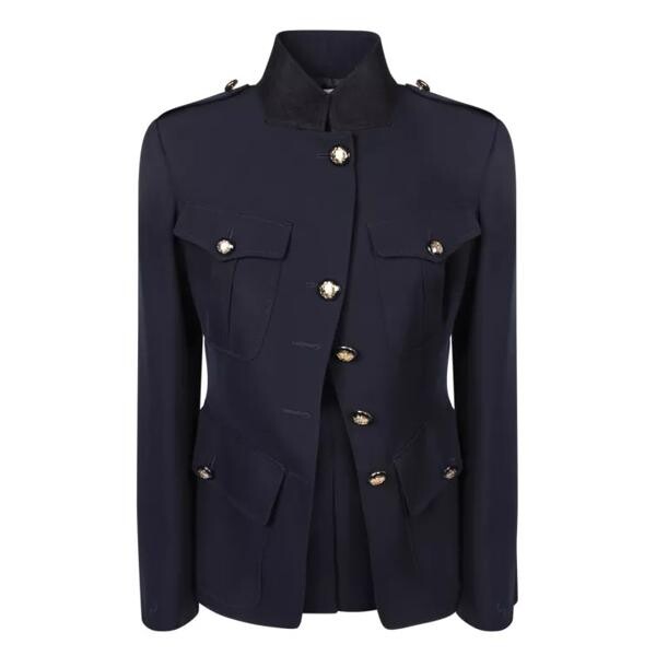 

Куртка asymmetrical cut jacket Alexander Mcqueen, синий