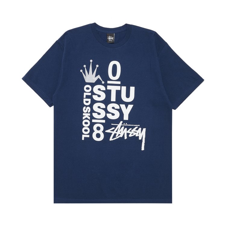 

Футболка Stussy Old Skool 08 'Navy', синий