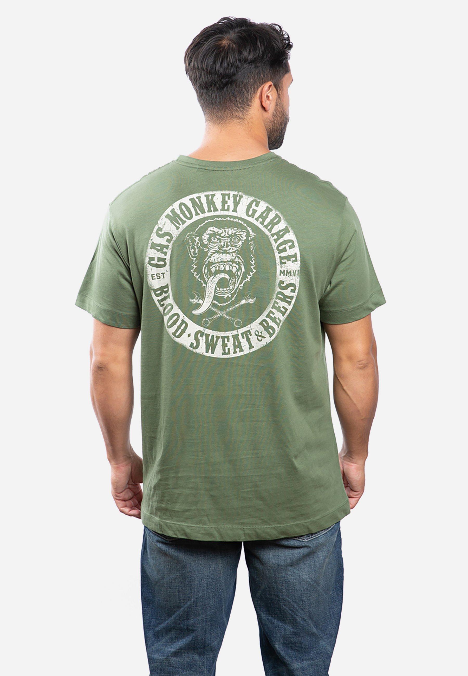 

Хлопковая футболка Gas Emb Gas Monkey, зеленый