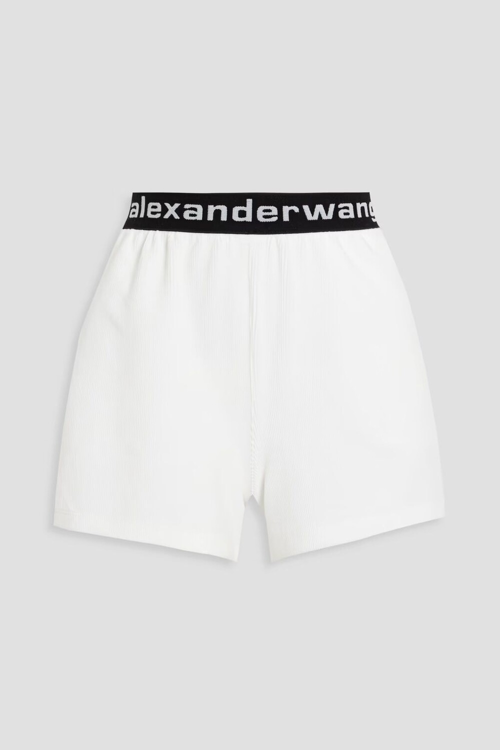 

Вельветовые шорты стрейч из смесового хлопка Alexanderwang.T, белый